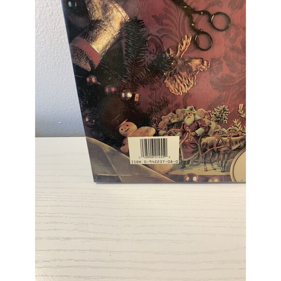 Cross Stitch Book Christmas Keepsakes Leisure Arts 1990 VTG Needlework BB8NS San - Picture 10 of 10